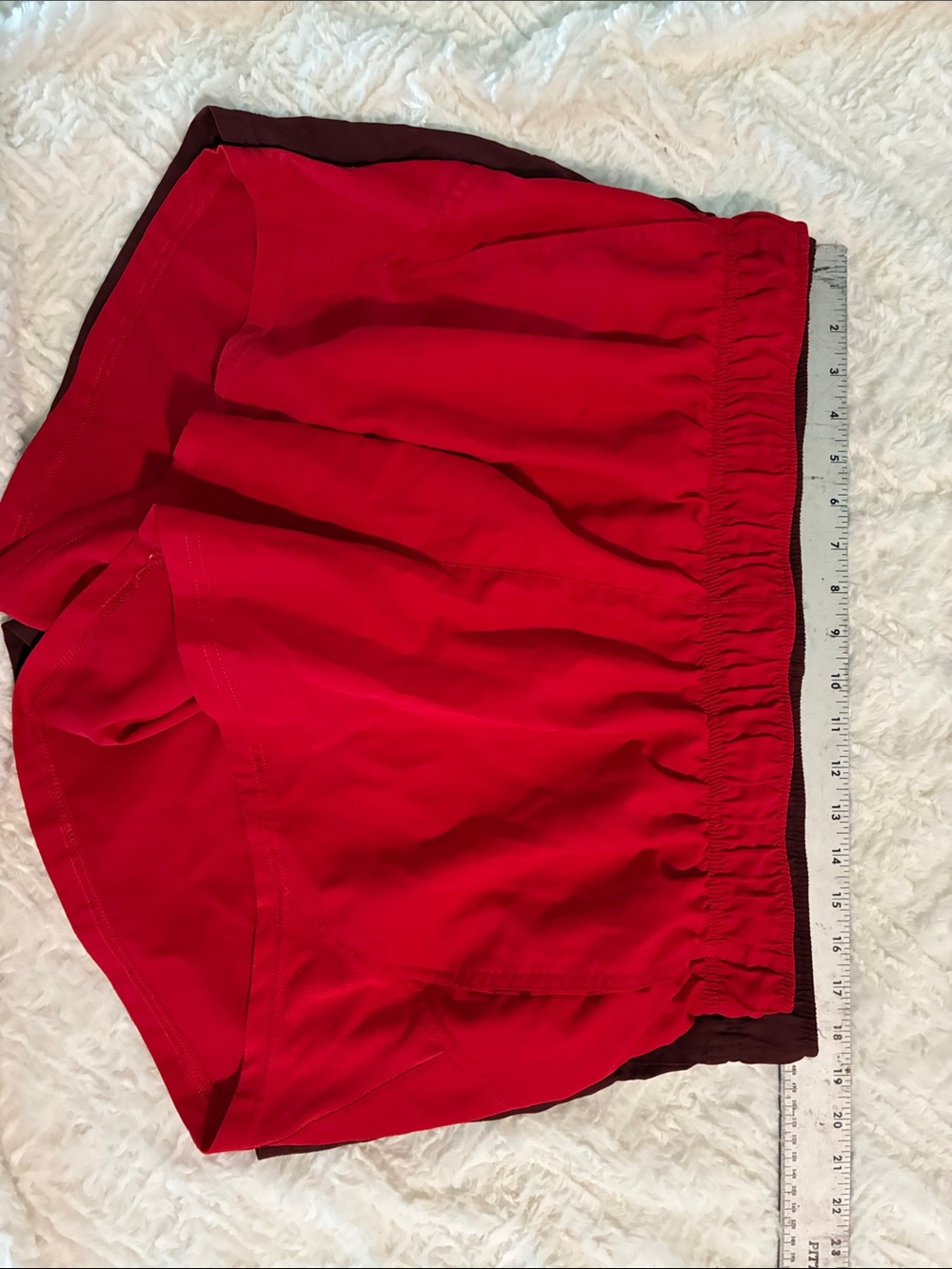 Athletic Works Red Women's Athletic Shorts